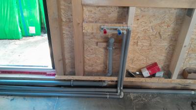 Rozvody vody v apartmánu v Bedřichově