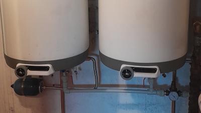 Rozvody vody a napojení na kotel v Českém Dubu